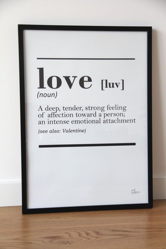 affiche definition love