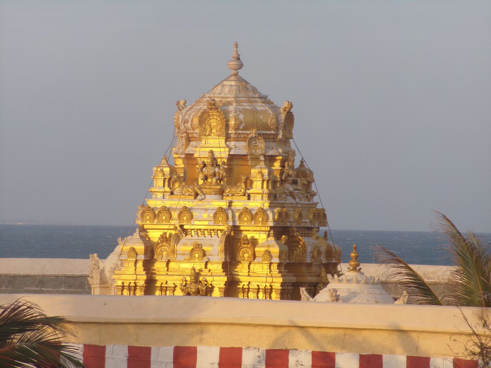 temple hindouisme or kanyakumari inde