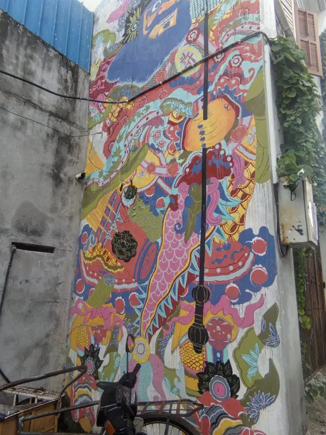 street art georgetown couleur mur