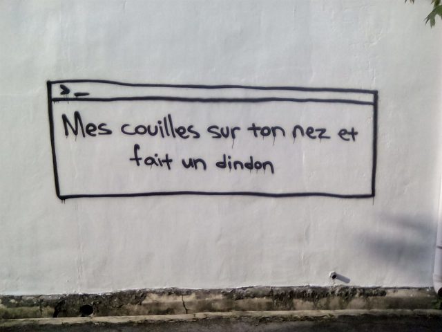 streetart francais poesie couille dindon georgetown