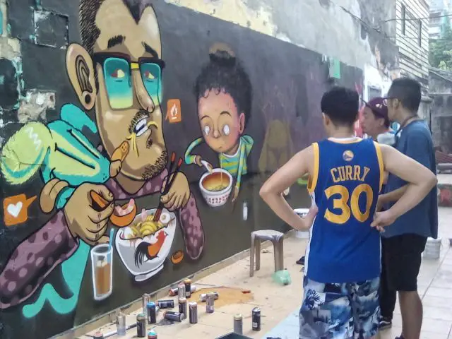 streetart in progress penang