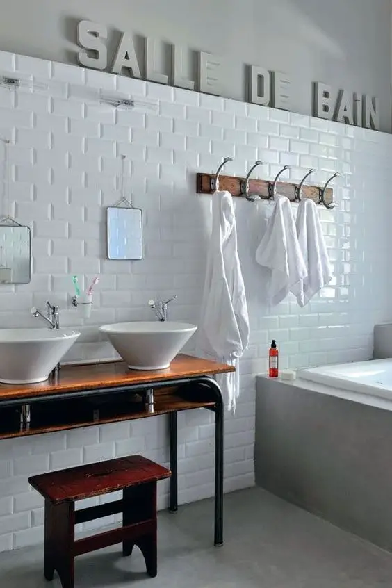 salle de bain peinture grise idee deco