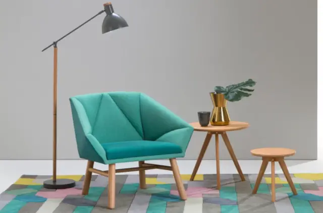 fauteuil design geometrique salon decoration