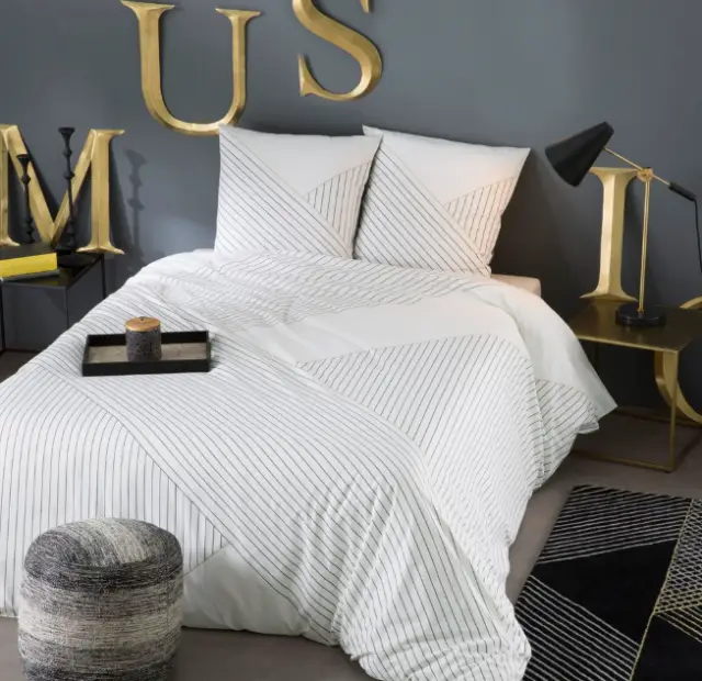 parure de lit chambre minimaliste