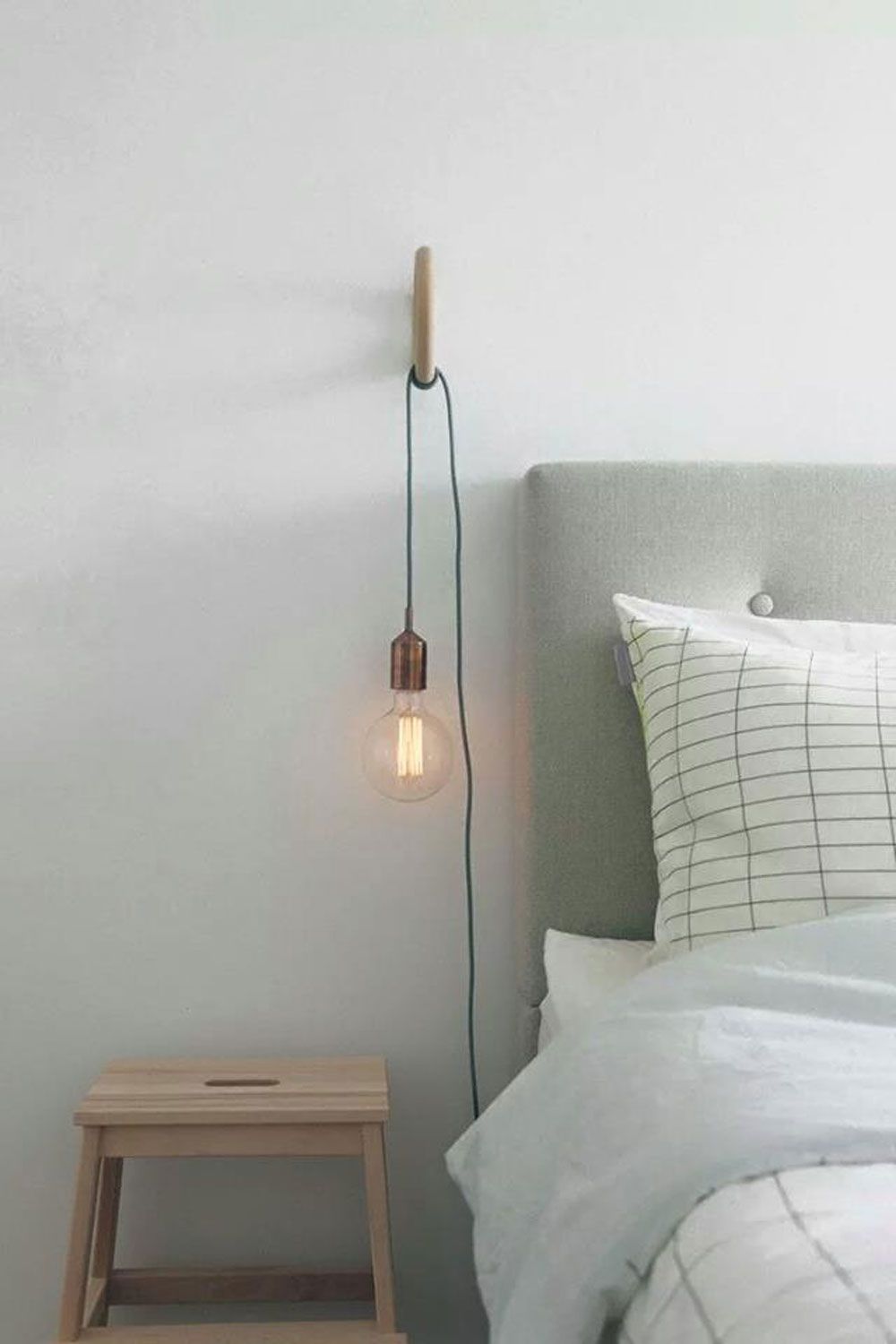 lampe de chevet minimaliste a suspendre