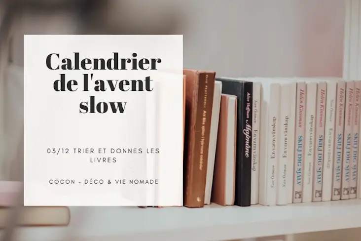 Calendrier De L Avent Slow 03 12 Trier Et Donner Vos Livres Cocon Deco Vie Nomade