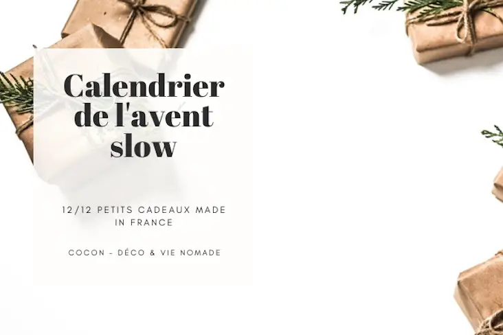 calendrier avent slow petit cadeau made in france