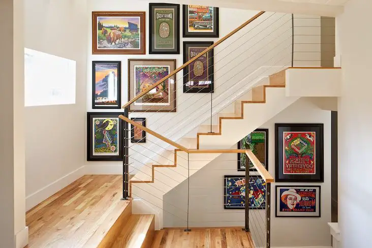 cadre deco entree escalier idee decoration