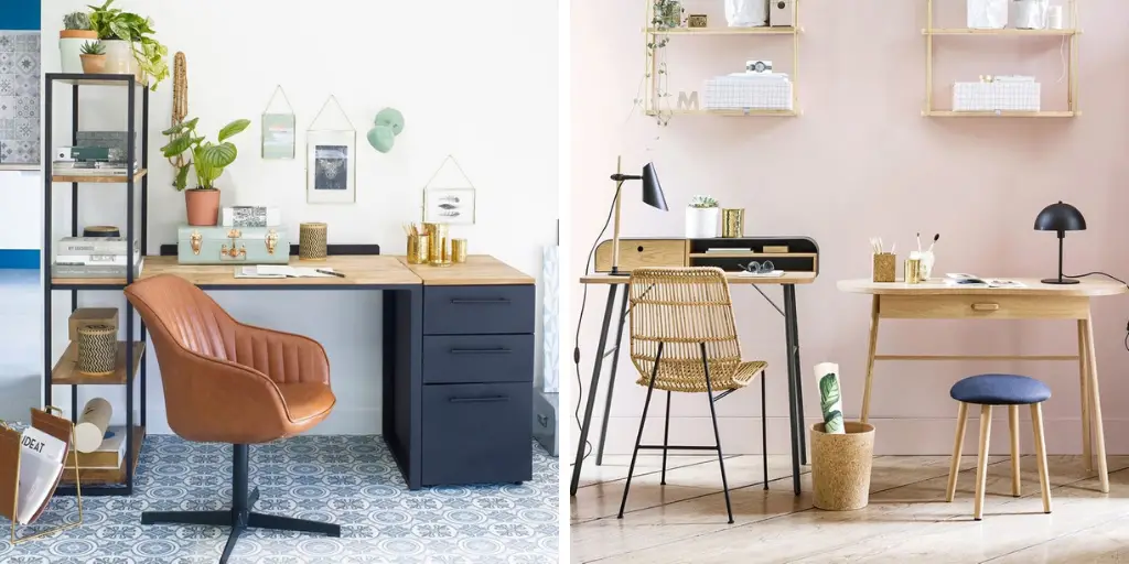 teletravail idee petits bureau deco