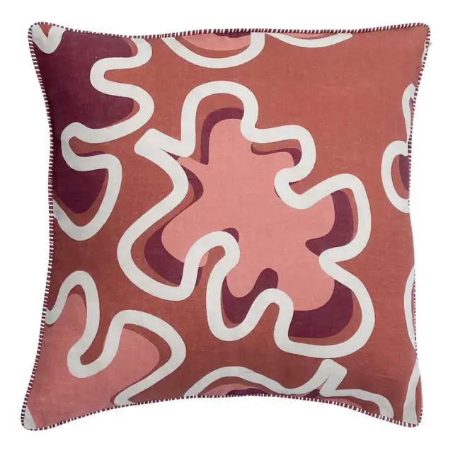 ambiance déco nature coussin couleur terracotta