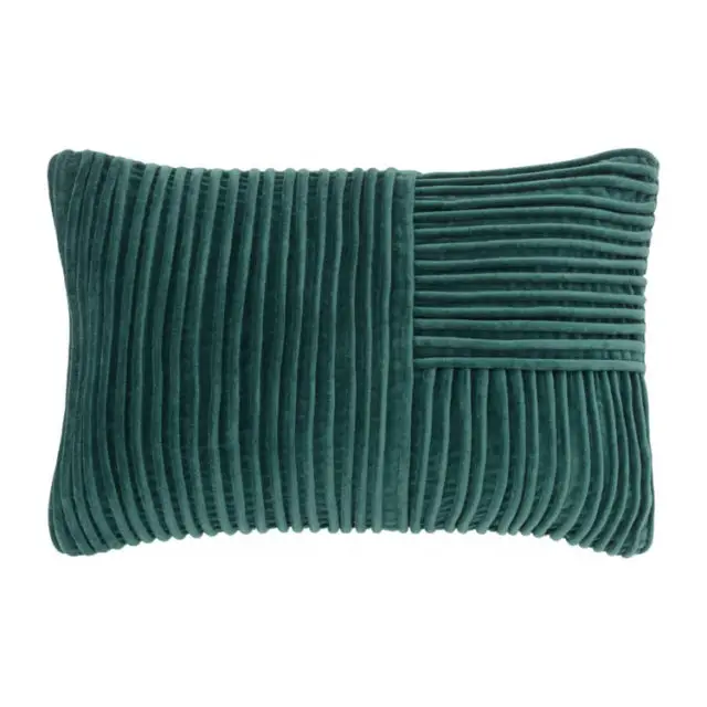 ambiance déco nature coussin velours vert