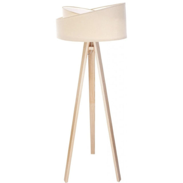 style nature lampadaire 3 pieds et abat-jour original