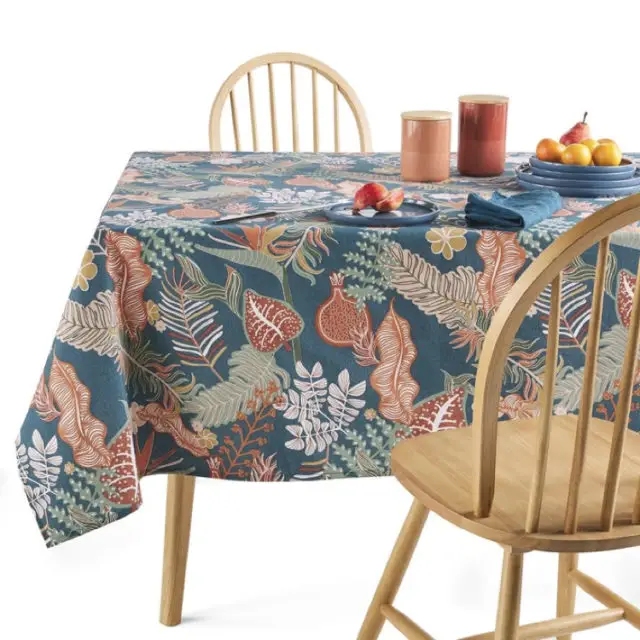 ambiance esprit nature nappe imprimée anti-tâche