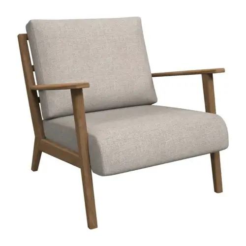 fauteuil mid century beige