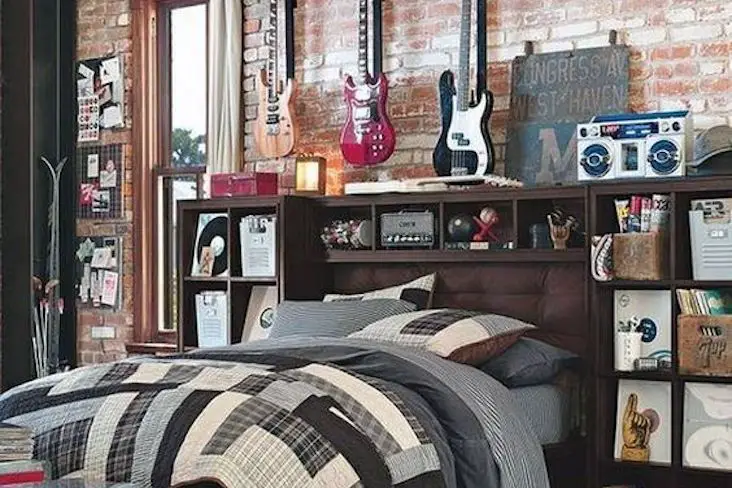 chambre ado style rock exemple