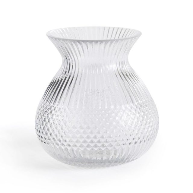 noel deco table elegant classique vase en verre travaillé