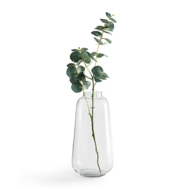 table noel deco glamour vase transparent moderne