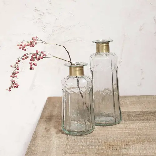 ou trouver deco salle de bain classique chic vase flacon or verre