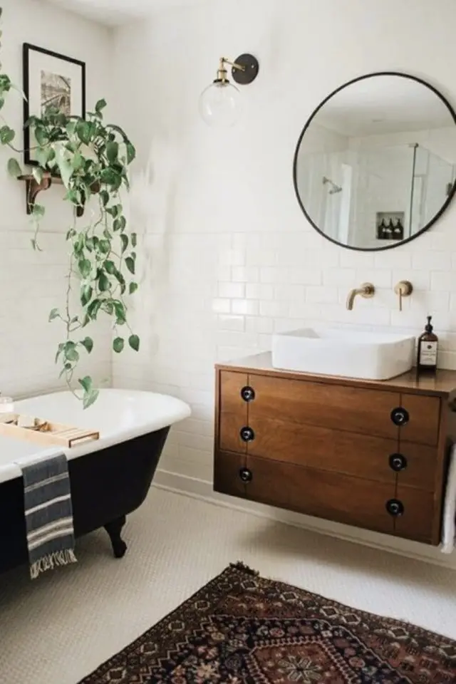 salle de bain classique chic exemple meuble vasque recup