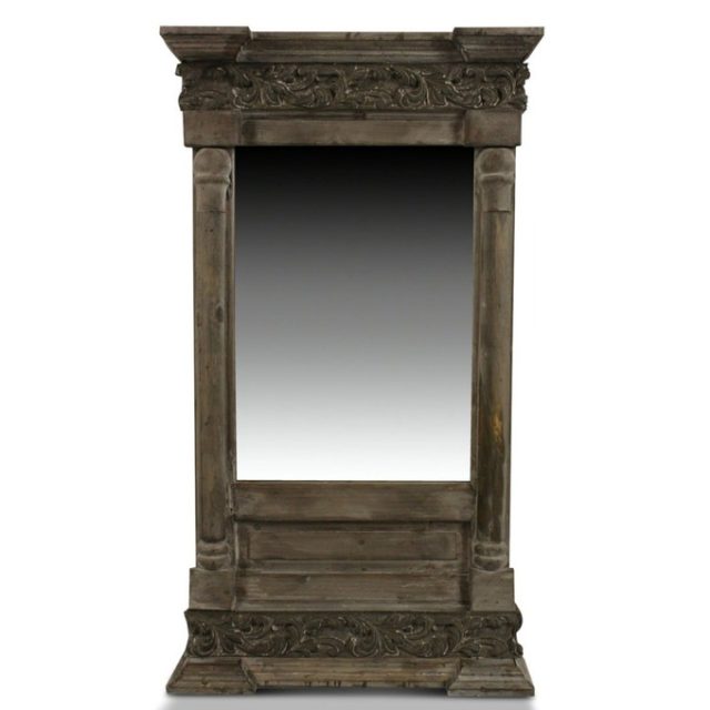 chambre classique miroir ancien encadrement bois