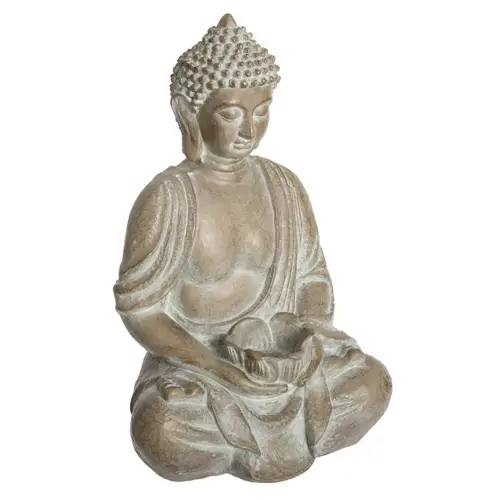 coin meditation maison decoration pas cher statue visage bouddha pierre