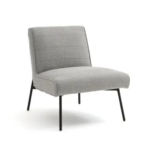 mobilier gris pas cher pour salon petit fauteuil rétro gris clair 