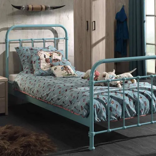 ou trouver lit enfant metal couleur bleu