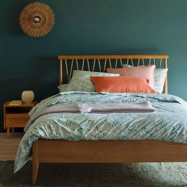 chouchouter chambre hiver exemple lit et tête de lit deco moderne