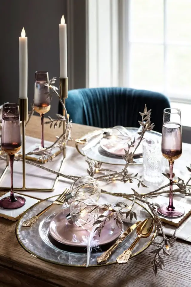 exemple salle a manger moderne rose art de la table repas dominical