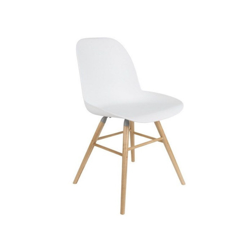accessoire style slow deco chaise blanche type scandinave pied en bois
