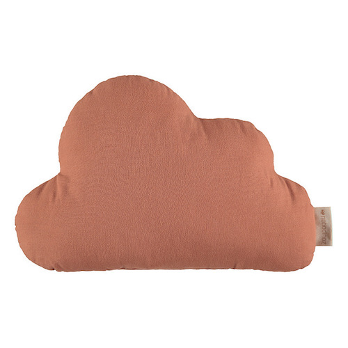 deco enfant couleur terracotta coussin forme nuage