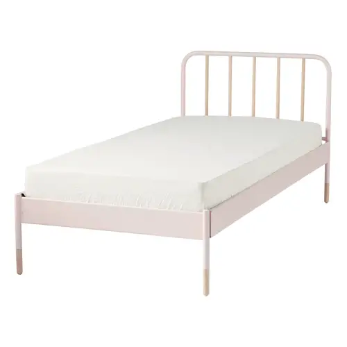 ou trouver lit enfant couleur rose pastel clair petite fille en métal