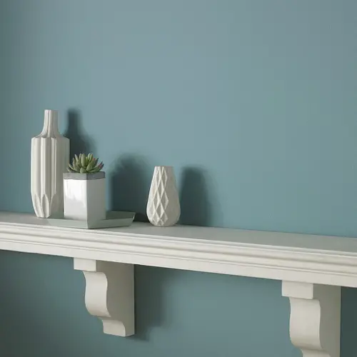 peinture nuance bleu soubassement bleu clair pastel doux chambre salon séjour