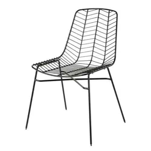chaises jardin terrasse confort verdoyant moderne noir metal