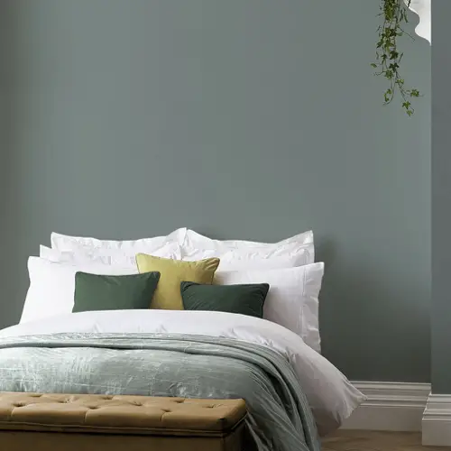 couleur soubassement chambre moderne nuance vert sauge tendance douceur naturel