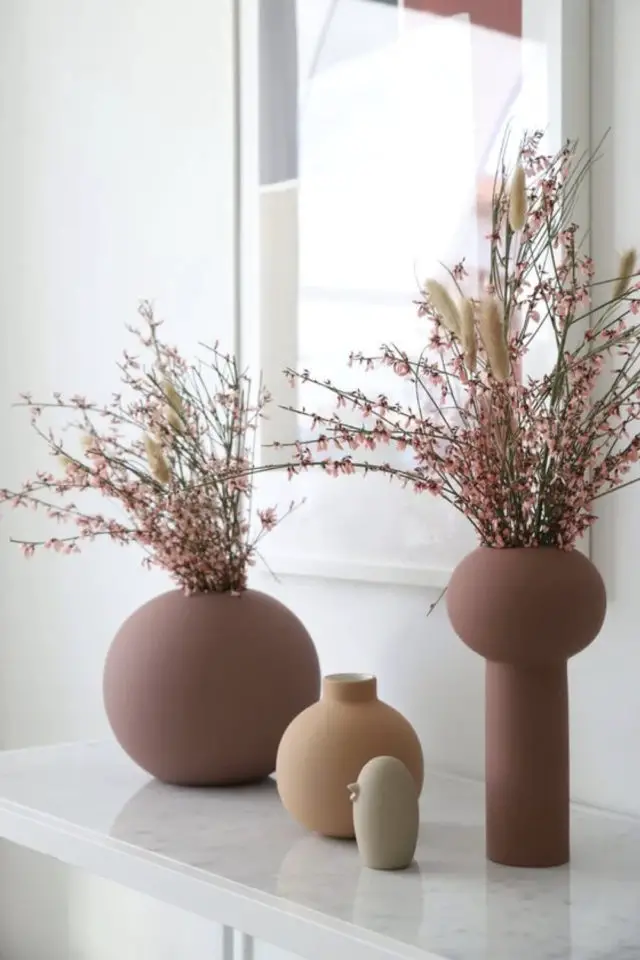 deco slow living vase exemple décor naturel forme douce couleur terre cuite terracotta