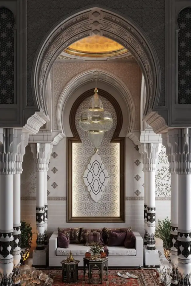 detente decoration marocaine exemple architecture voyage espace salon séjour intérieur extérieur