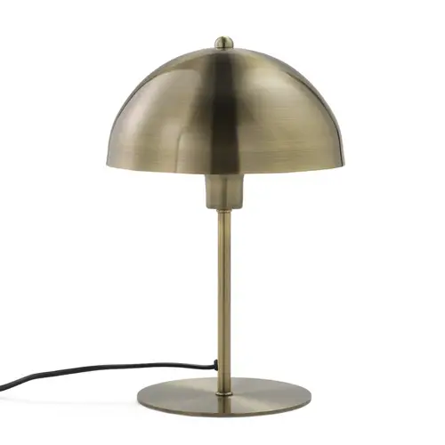 meuble deco entree elegante lampe à poser en latiton couleur dorée