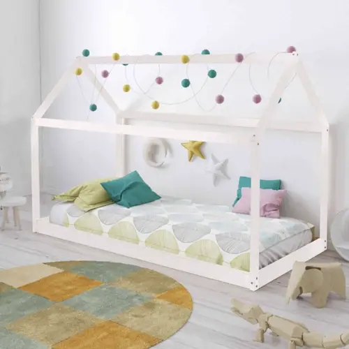 ou trouver lit cabane enfant structure blanche pas cher