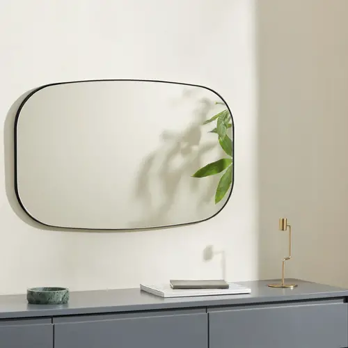 ou trouver miroir design chambre oval rectangulaire arrondi rétro encadrement discret