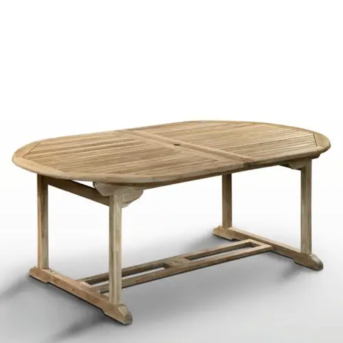 grande table exterieure jardin bois ovale tendance terrasse 2021