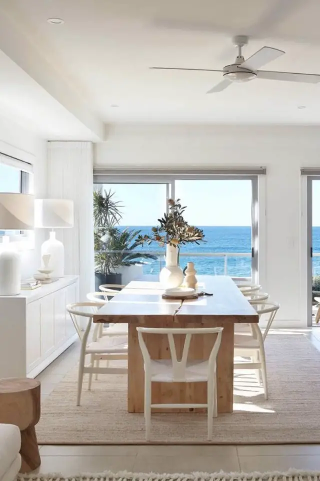 salle a manger style beach house exemples simplicité et douceur de vivre