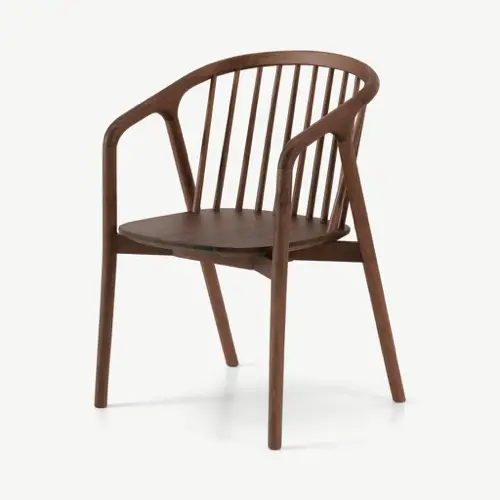 ou trouver chaise vintage salle a manger fauteuil de table en bois foncé