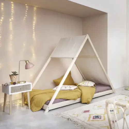 shopping chambre enfant moderne lit une personne structure triangle