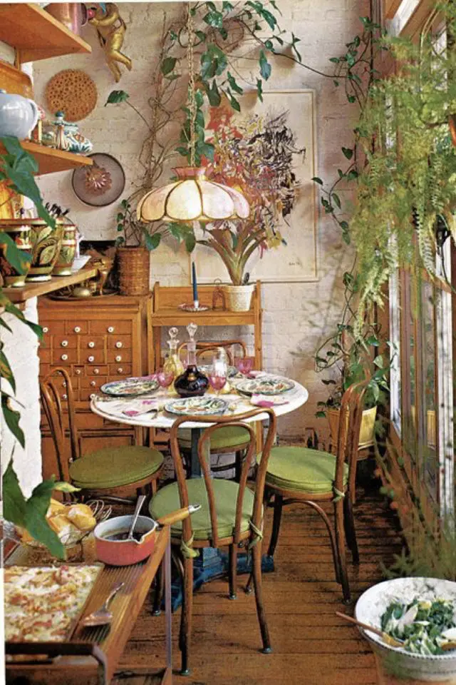meuble vintage plantes vertes exemple intérieur mobilier industriel