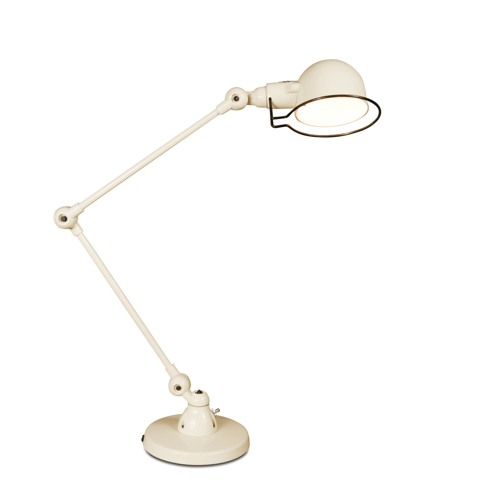 ou trouver lampe de bureau pas cher Lampe de bureau en métal blanc style industriel vintage