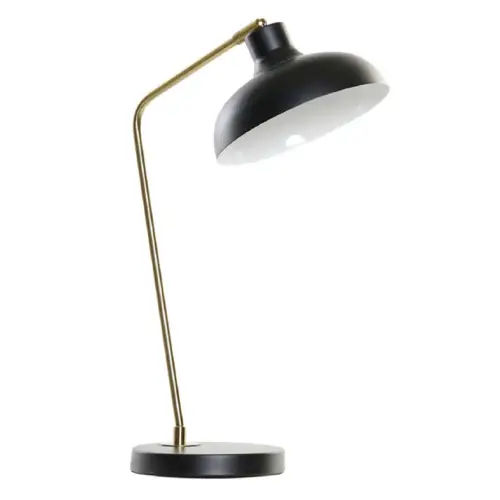 ou trouver lampe de bureau pas cher Lampe de bureau rétro métal noir et doré H52cm
