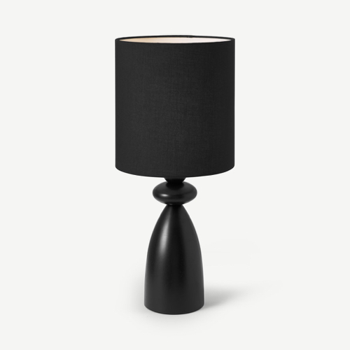 shopping redecorer bureau exemple lampe à poser avec abat-jour design noir