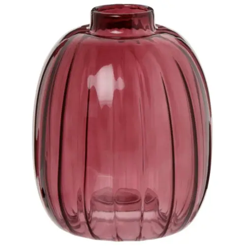accessoire deco couleur petite salle a manger vase translucide rose