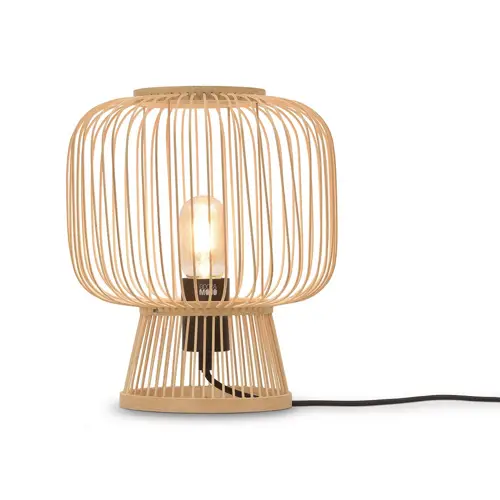 deco automnal moderne exemple petite lampe à poser en bois design